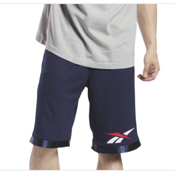 Reebok Mesh Mens Basketball Short, Small, Blue - Picture 1 of 8
